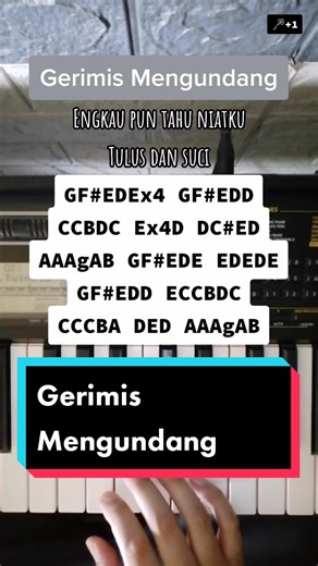 Tutorial 338 | Gerimis Mengundang. 🎹 #pianotutorial #suffixpiano #slam #gerimismengundang