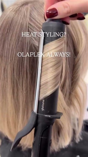 That curling iron is killing your hair (Olaplex fixes it) #olaplex #heatprotectant #repair