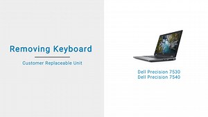 如何拆卸 Precision 7530、7540 键盘