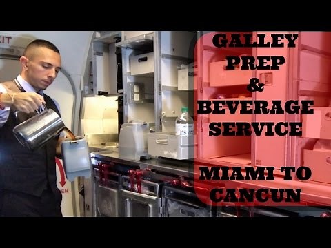 FLIGHT ATTENDANT GALLEY PREP & BEVERAGE SERVICE