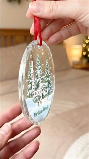 The ultimate family keepsake! ✨ Custom Glass Ornaments