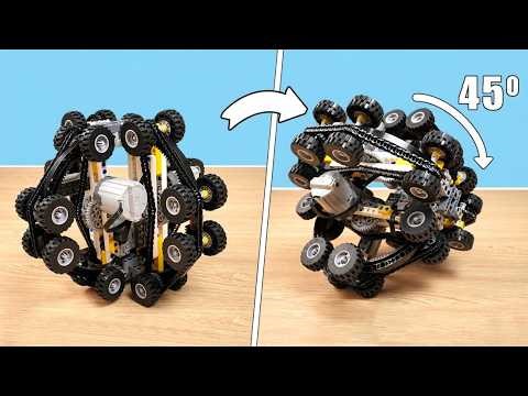 6 LEGO Vehicles: Testing LEGO Technic Car Wheel Sphere Can Roll at 45°?! RM Lego Technic
