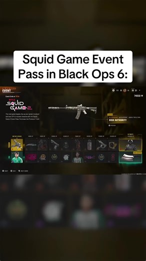 All Unlocks in Squid Game Event Pass for Black Ops 6