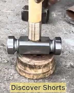 How a SKILLED Mechanic Turns an Iron Shaft into a Custom "BLACKSMITH" Double-Face HAMMER