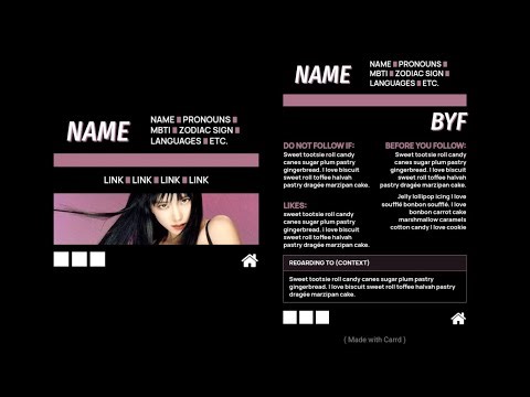 simple interactive multipage carrd tutorial | non pro | credits: dimiholic