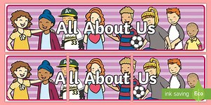 All About Us Display Banner