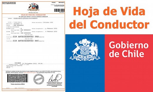 Hoja de vida del conductor en Chile. Requisitos y trámites