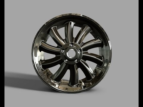 Autodesk Inventor - Easy Tutorial Rim design (Audi S8)