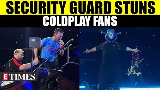 Security Guard's Impromptu Dance Moves Take Over Coldplay's Sydney Concert
