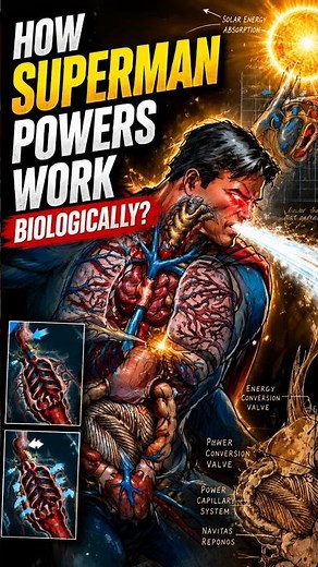How Superman Powers ACTUALLY Work! 🦸☀️ #dc #suparman #power #biology #suparhero