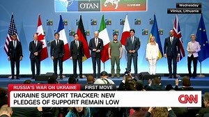 The Ukraine Support Tracker finds new pledges from countries that support Kyiv are trending downwards