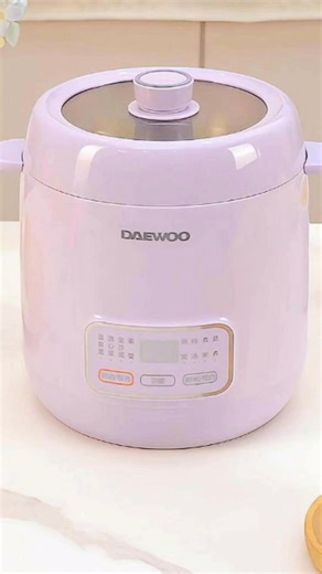 大宇（DAEWOO）煮蛋器 蒸蛋器 智能定时自动断电 煮鸡蛋神器温泉蛋 家用小型蒸蛋羹神器 0涂层不锈钢内胆DZ06 单层 炖盅款（紫色）