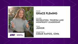 1.1K views · 30 reactions | Hear about Grace Fleming's experience finding her perfect fit at the University of Northern Iowa on UNI's episode of "The College Tour." | University of Northern Iowa | Facebook