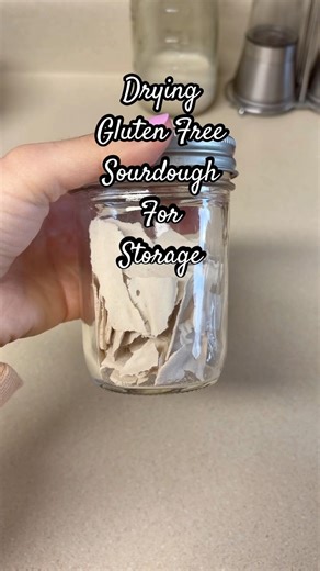 Drying out my gluten free sourdough starter for storage #gfsourdoughstarter #sourdough #storage