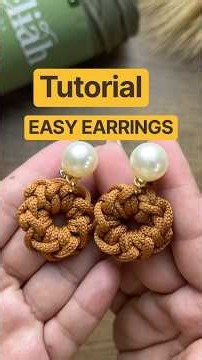 Easy Crochet Earrings ✨ | Beginner Friendly ⭐
