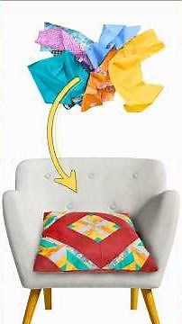 How to Sew Patchwork Pillow! Amazing Idea from Scrap Fabric! Miarti 🧵✂️