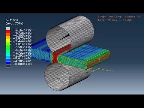 Finite element simulation of cold rolling using Implicit and explicit solver