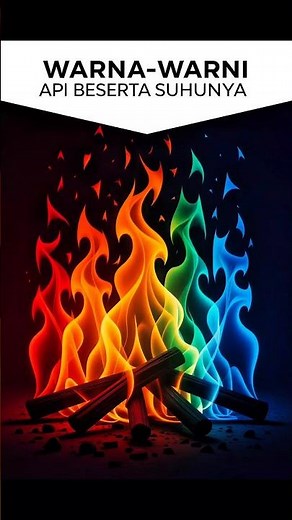 Beberapa Macam Warna Api #faktaunik #faktamengejutkan