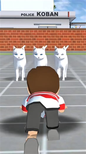 Pertengkaran Kucing dan mio🐈 🤣_shorts _sakuraschoolsimulator _shortsvideo _viral.