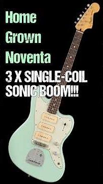 Home Grown Noventa Jazzmaster - 3X SINGLE-COIL SONIC BOOM! #fender #guitar #guitarist