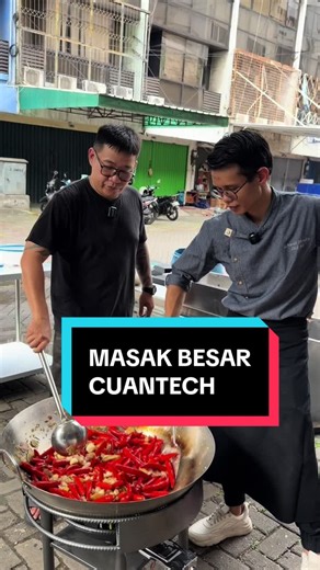 Masak besar buat bagian ke warga pake alat dari Cuantech . . #chepkumink #mbg #alatdapur #fyp #viral