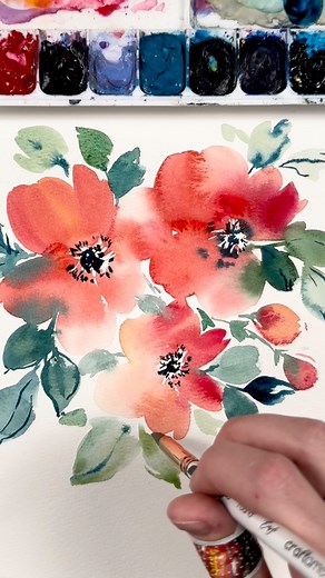 Emma Jane Lefebvre on Instagram: "Desperate for a little brightness in what feels like the longest, dullest month ever! Let’s send January out with a little light and happiness. Today I needed to just paint… bright and loose florals! I feel like it’s been awhile since I’ve painted florals and I’m feeling the itch to get back to it. So much so that next week’s YouTube tutorials are all florals! What are some specific things you’d like to learn when it comes to painting flowers? Are there any tech