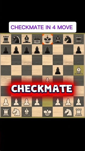 checkmate in 4 move|chess checkmate in 4 move#shortvideo #chess#shorts#realchess#checkmate