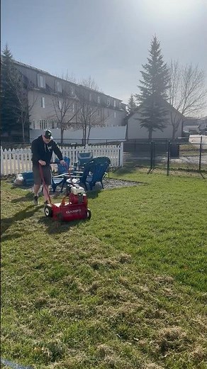 Classen Power Rake in action this morning! #mowingblowingandgrowing