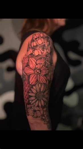 Jamie Bailiff on Instagram: "Ladies it’s almost springtime, time to get these Amazing sleeves done and healed before short sleeve season. Book now, book often! #nashvilletattooartist #tattooartist"