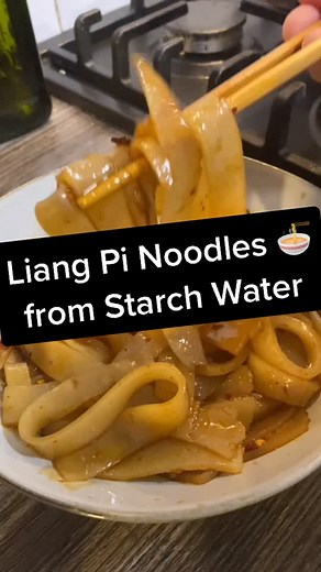 Liang Pi Noodles Recipe from Starch Water