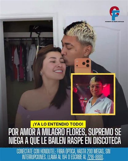 Revista Chismes y Farándula on Instagram: "El reconocido tiktoker Supremo volvió a dar de qué hablar tras asegurar que no permitiría que le bailen raspe durante un evento en una discoteca. El creador de contenido fue claro al decir que su decisión no es por falta de ambiente, sino por respeto a Milagro Flores, dejando entrever que no quiere problemas sentimentales por una noche de show. Entre risas y sinceridad, Supremo soltó una frase que encendió las redes: “Me vengo conociendo y vos querés qu