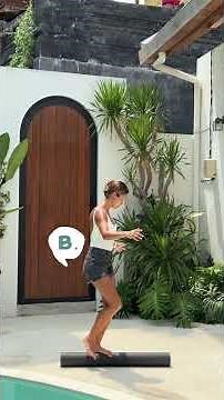 Cross-step training on a roller