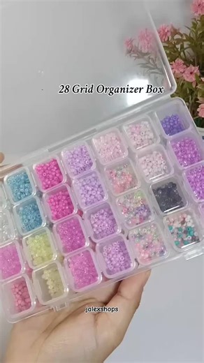 Beads Organizer Storage: Affordable 28-Grid Solution