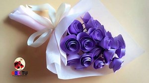 How To Make Twisted Rose Paper Flower And Wrap Flower | MetDaan Creative