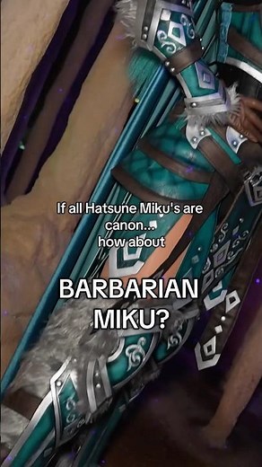 Barbarian Miku Hatsune?! OKAY THEN!! I designed and made a barbarian Miku cosplay!