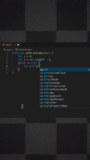 Palíndromos Safadinhos e loops... #programação #javascript #algoritmo