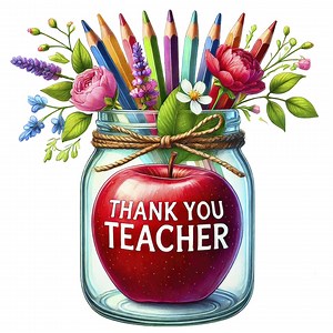 Thank You Teacher Clipart Bundle: Classroom Decor PNG (commercial Use) (digital Download) - Etsy