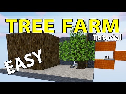 Minecraft 1.17 TREE FARM | Auto Wood Farm | Easy & Efficient