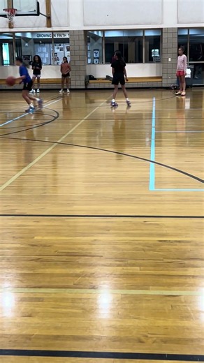 Basketball practice for the boys and the girls teams working hard at practice #basketball #practice