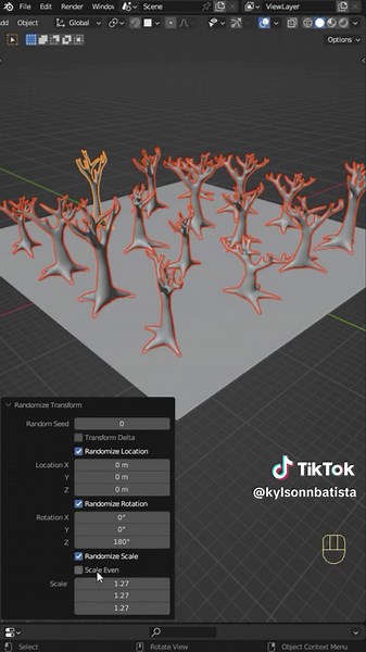 Easy Randomization of Objects in Blender