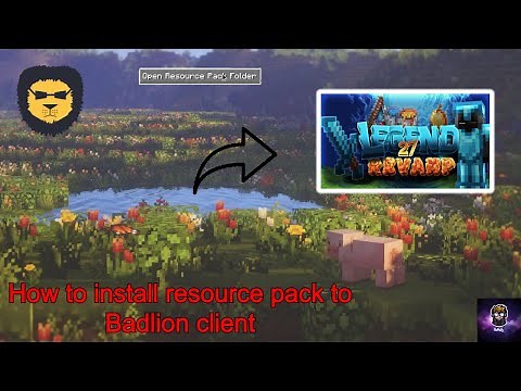 How to install Resource pack to Badlion client.