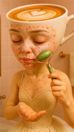 Ballerina Cappuccina’s Acne Journey + Her Game-Changing Routine 🔥☕ #shorts