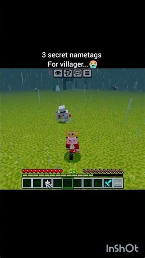 minecraft: action & stuff nametags for villagers 🤫