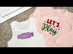 How to Cut and Layer Glitter Heat Transfer Vinyl