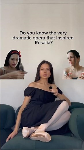 Rosalia was seen reading Puccini’s Tosca. Do you know the opera? #opera #classicalmusic #puccini