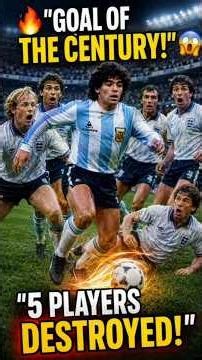 🔥 Diego Maradona's Goal of the Century 🇦🇷 | Greatest World Cup Goal Ever? #football #maradona