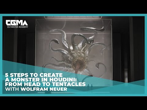 5 Steps to Create a Monster in Houdini: From Head to Tentacles | Wolfram Neuer