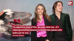 Elizabeth Hurley found it 'liberating' filming sex scenes with son directing