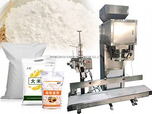 [Hot Item] Semi Auto Type 5-50kg Per Bag Rice Granular Powder Packing Machine
