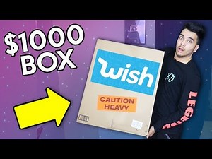 Unboxing 100% Random WISH PRODUCTS! HUGE 1000$ BOX OPENING!